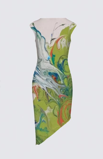 Bird of Paradise Felicia Dress in Scuba
