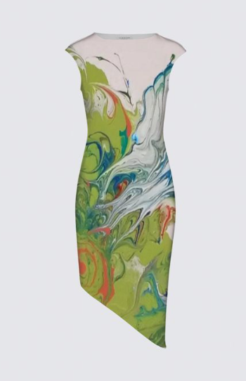 Bird of Paradise Felicia Dress in Scuba