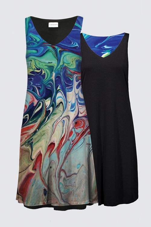 Ribbon Candy Kate Dress Sleeveless Reversible