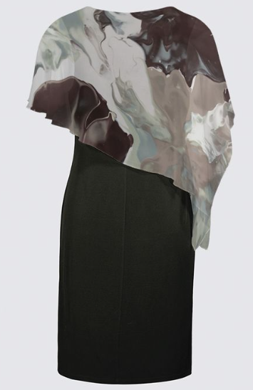 BW Flower Joni Cape Dress