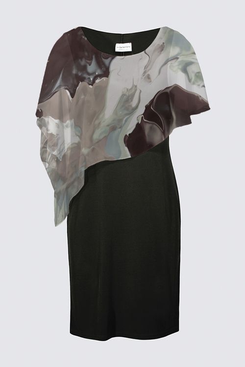 BW Flower Joni Cape Dress